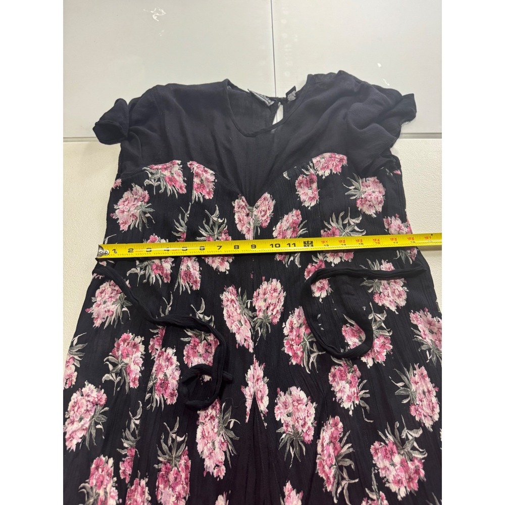 Starina Black Floral Maxi Vintage Dress - Picture 13 of 16